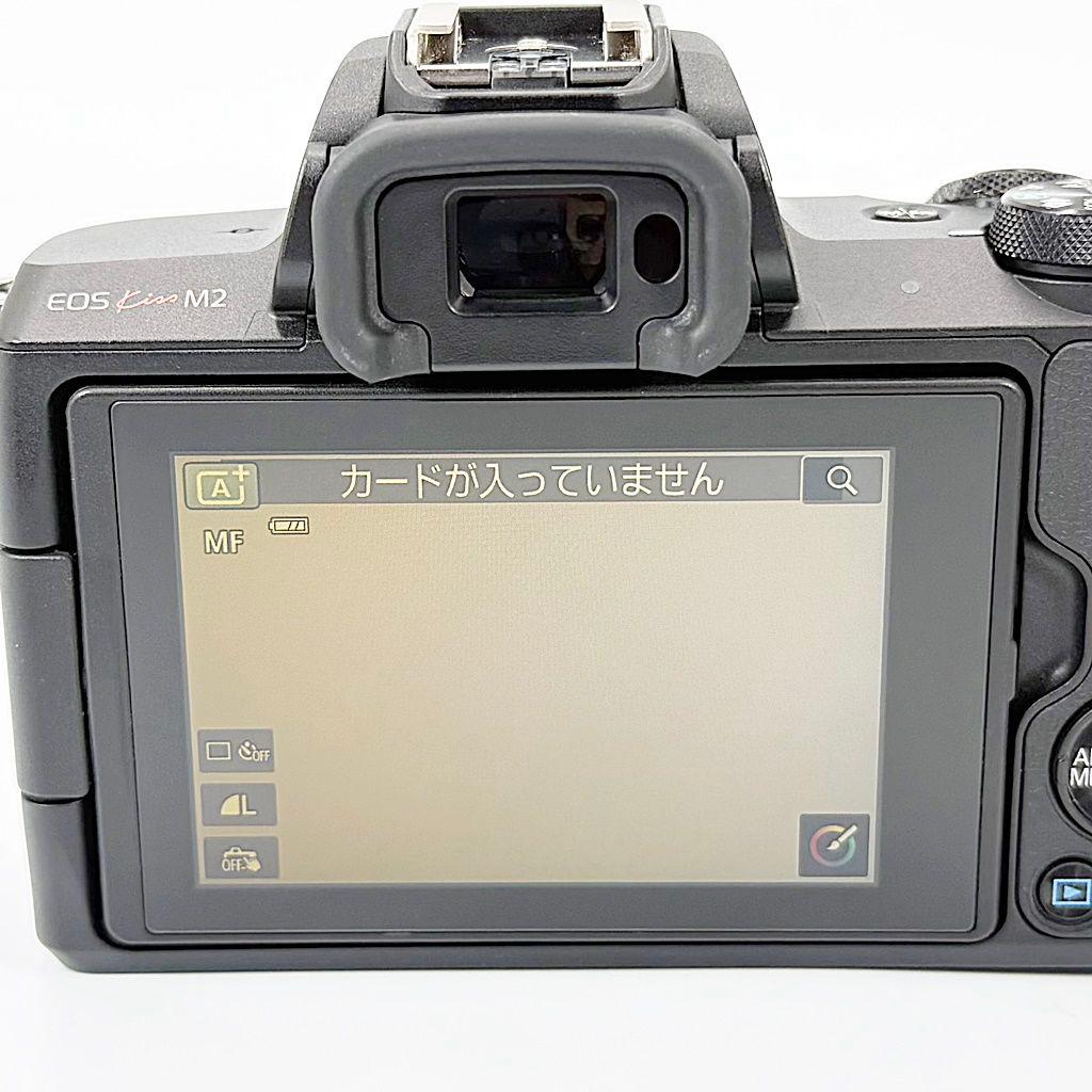 キヤノン EOS Kiss M2 ダブルズームキット ミラーレス カメラ 中古