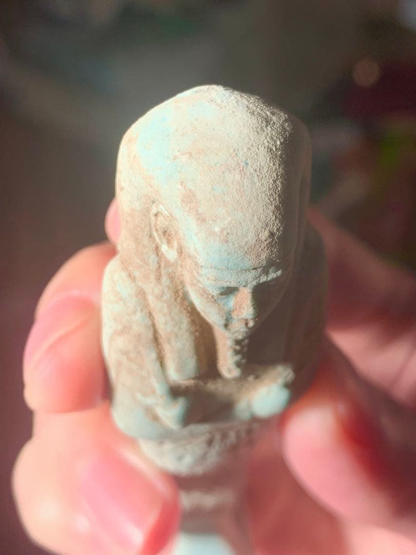 古代エジプト　出土　ファイアンス製　ウシャブティ　ガンダーラ　ホルス　スカラベ