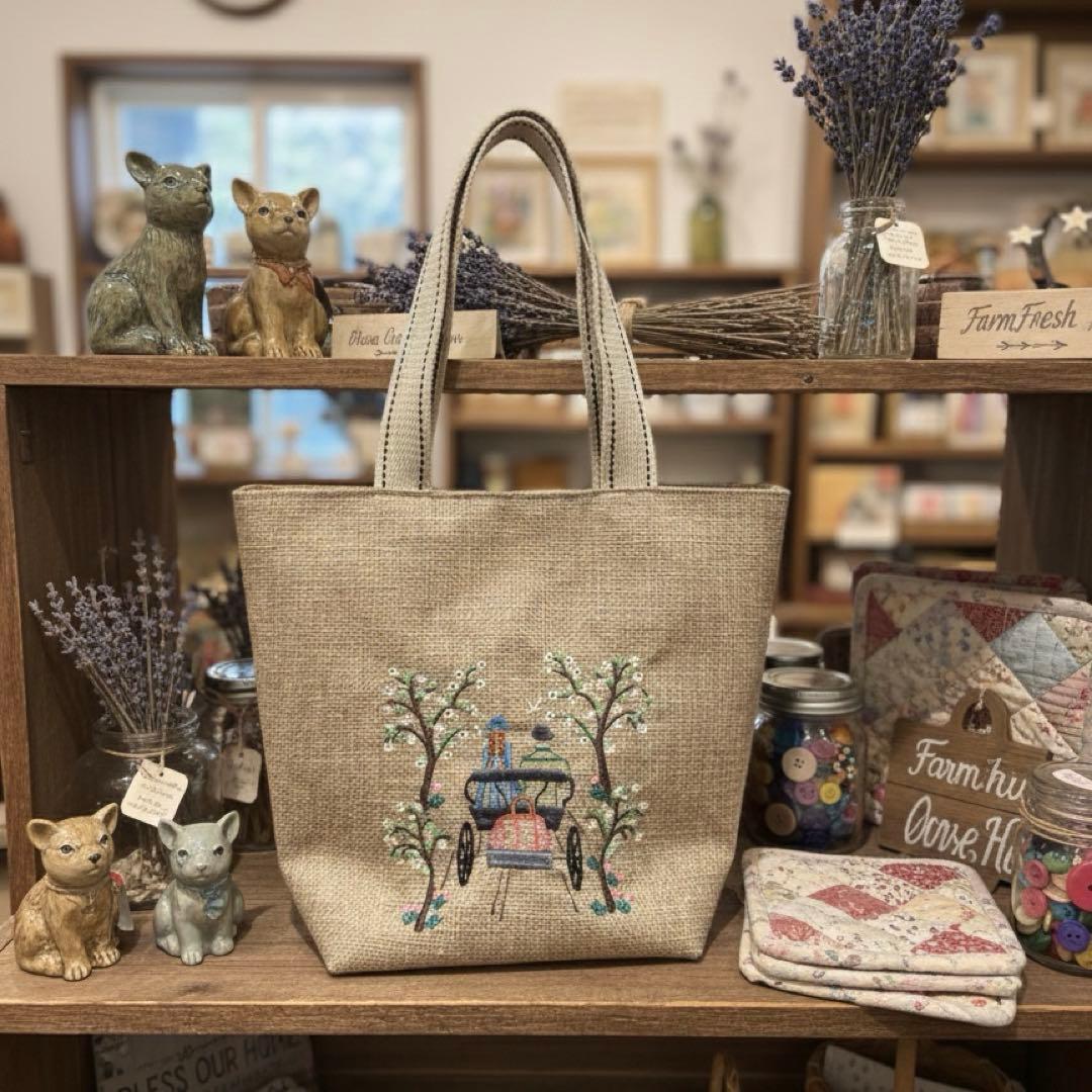 赤毛のアン 刺繍 ハンドバック グリーンゲーブルズ 雪の女王 マシューとの道のり
