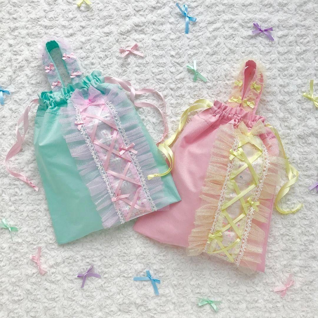 Jewel＊Ribbon　ジュエルリボン　オーロラ　スパンコールゆめかわ編み上げ