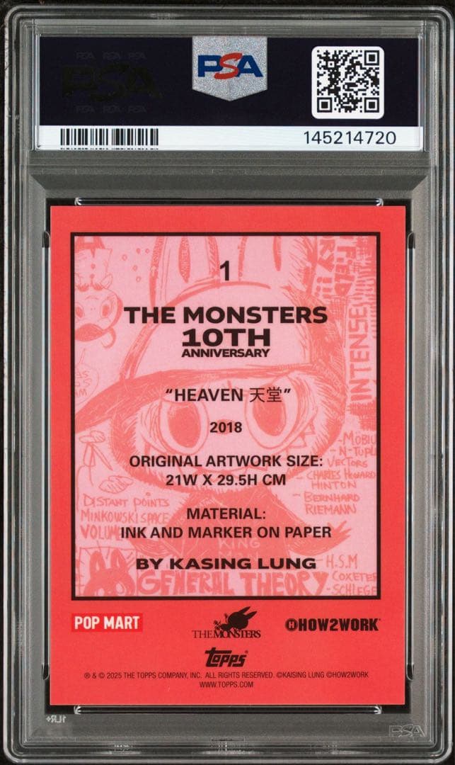 カ*ム様 PSA10 Topps Labubu Heaven 10周年記念レア
