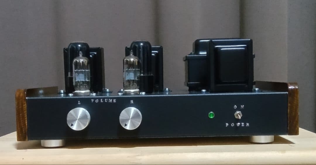 6V6ビーム管接続シングル真空管アンプ　自作　新品