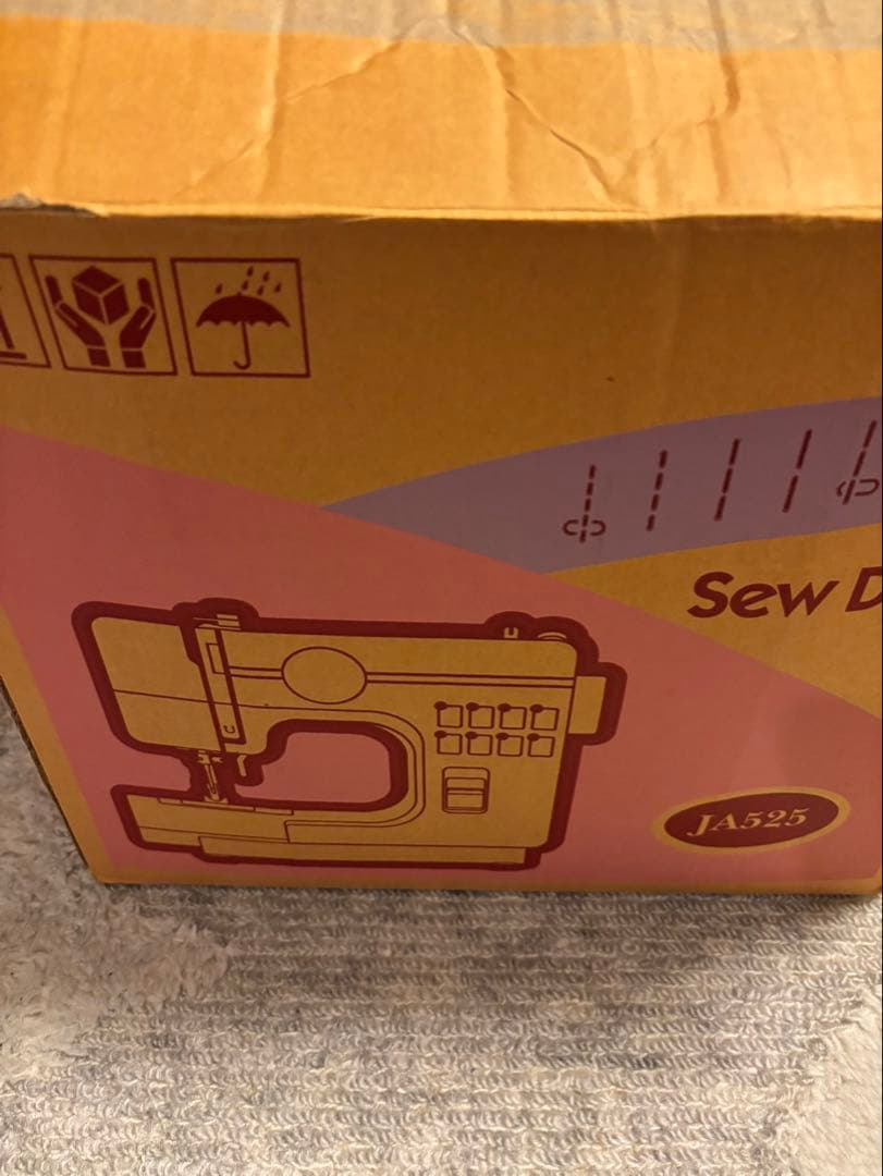 Sew D’Lite JA525 コンパクトミシン ホワイト 箱取扱説明書付き