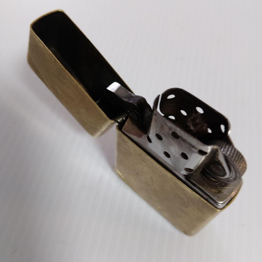 Zippo　真鍮製オイルライター　　ゴールド　#ヴィンテージ