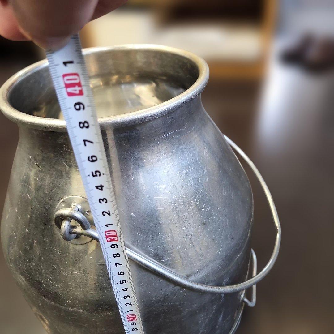 ステンレス ミルク缶 24cm