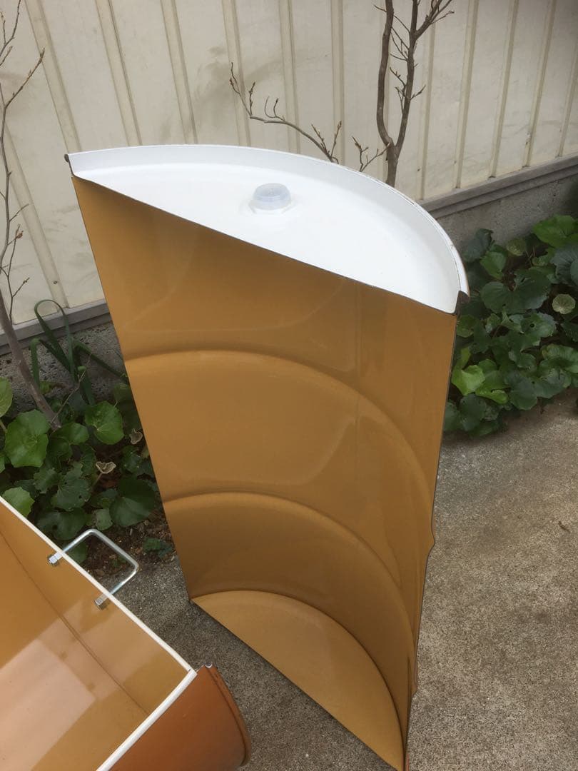 ドラム缶風呂 横置きタイプ 蓋あり すのこ付き