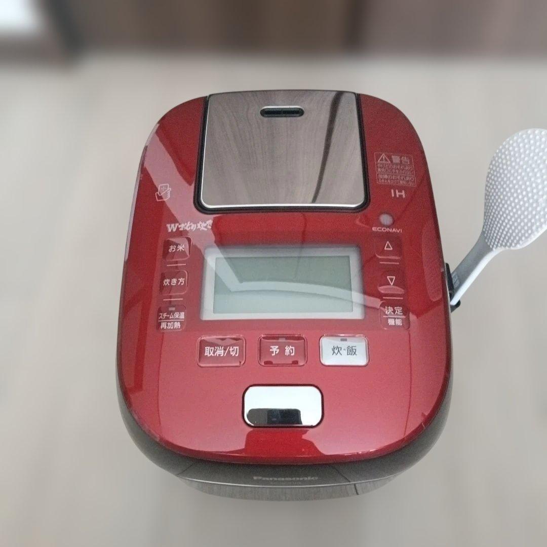 Panasonic IH炊飯器 赤 Wおどり炊き