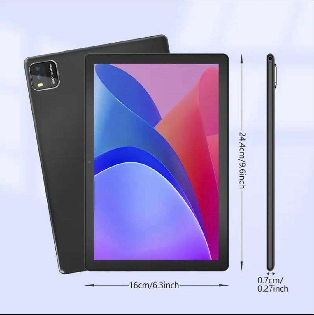 タブレット　Android15 アンドロイド　黒　10インチ　64GB Wifi