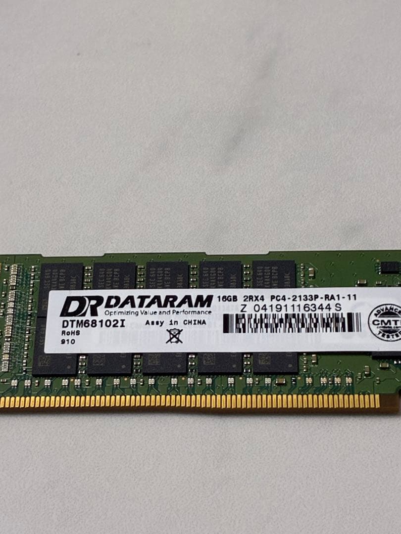 動作品★Dataram 16GB PC4-2133P RA1-11メモリー