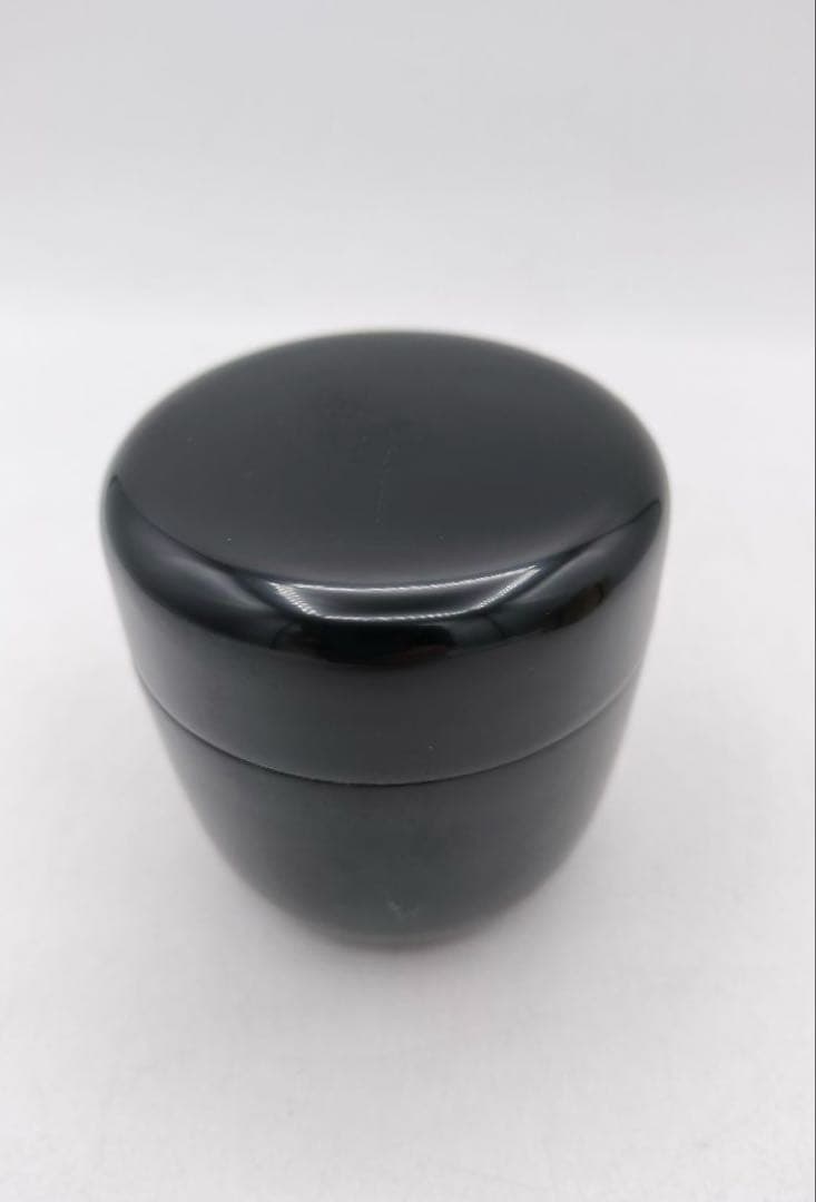c998 中棗 黒真塗 山中塗工房 木箱 茶道具 古物