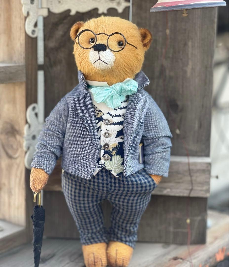 ぬいぐるみ 海外作家様 アーティストベア くま ロンドンの紳士熊
