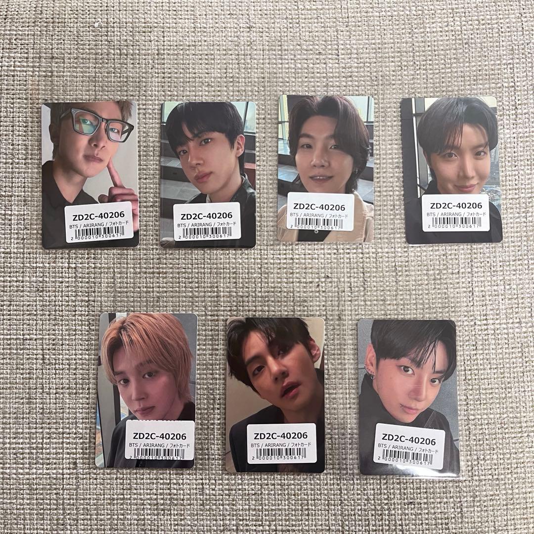 BTS ARIRANG ユニバ特典トレカコンプ3セット