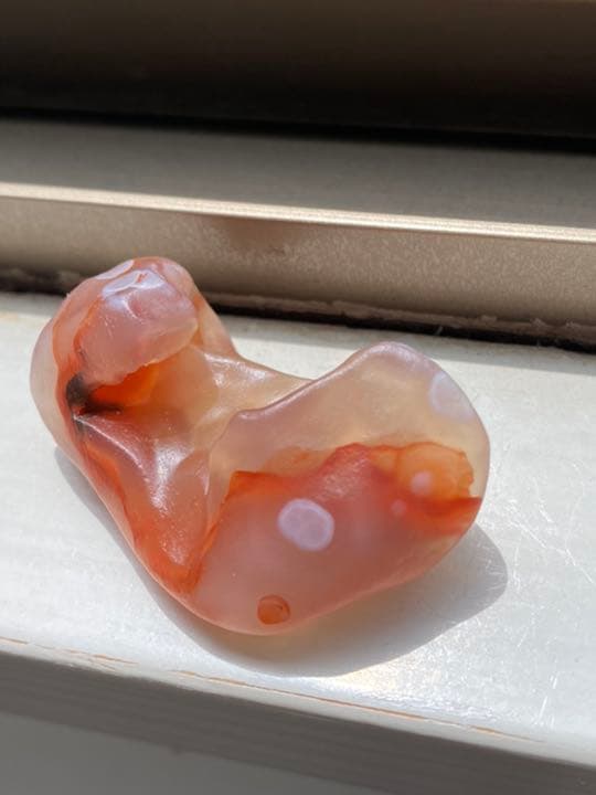 ゴビ石−248 ゴビ瑪瑙　原石　花眼
