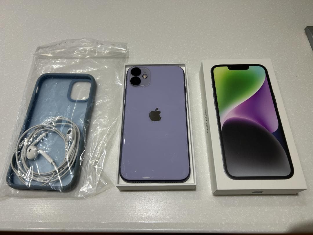 Apple iPhone 11 パープル 本体と付属品