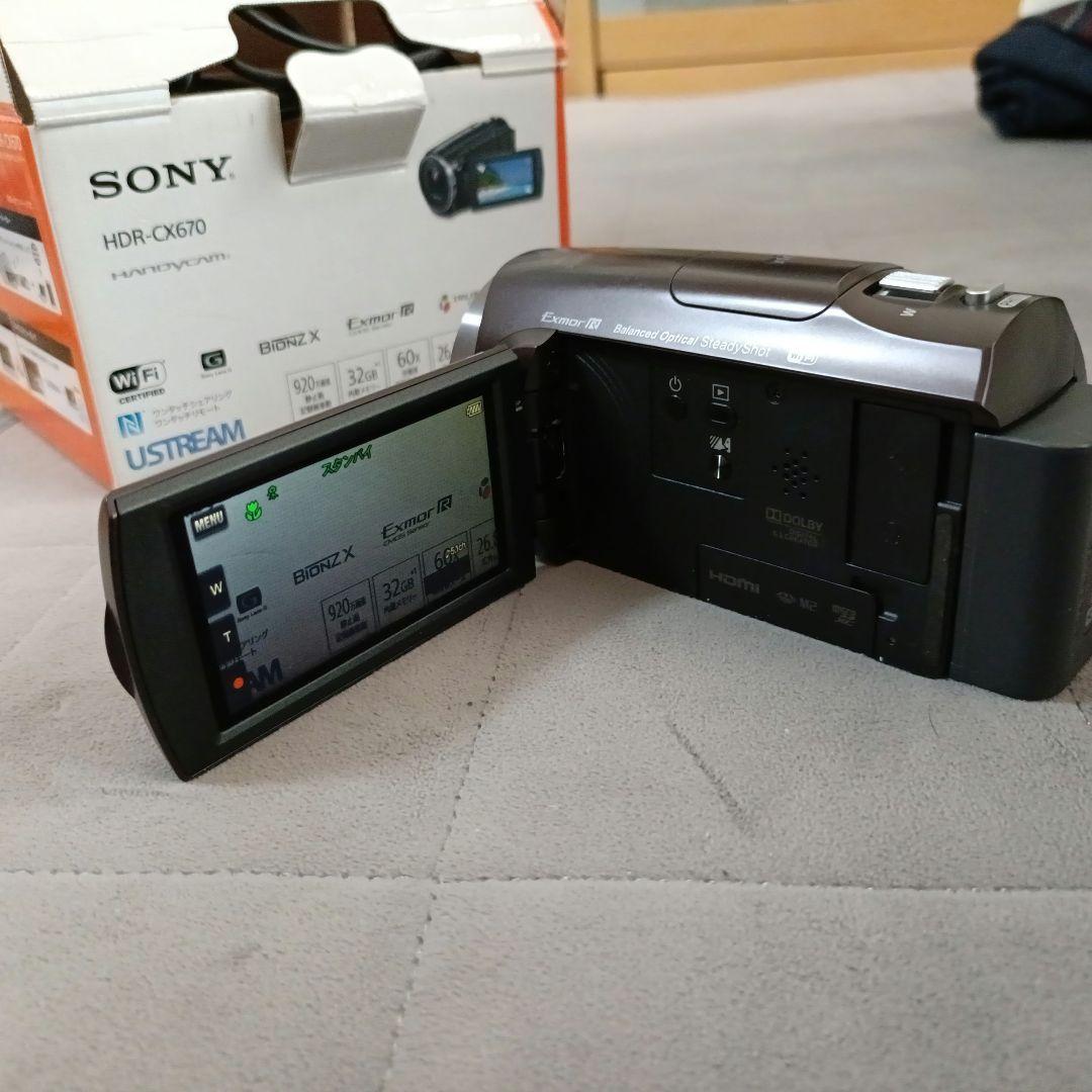 SONY ビデオカメラ HDR-CX670