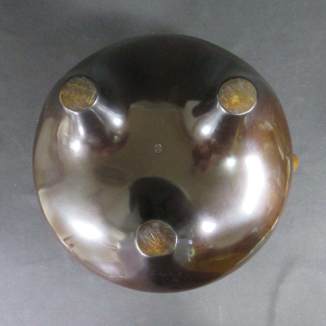 風炉釜 唐銅切合 鬼面風炉 一ノ瀬宗辰 釜師 畠春斎 共箱 茶道具