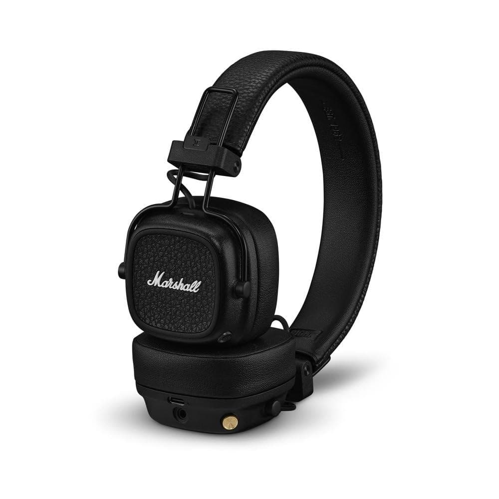 Marshall ワイヤレスオンイヤーヘッドホン Major V ブラックDXT