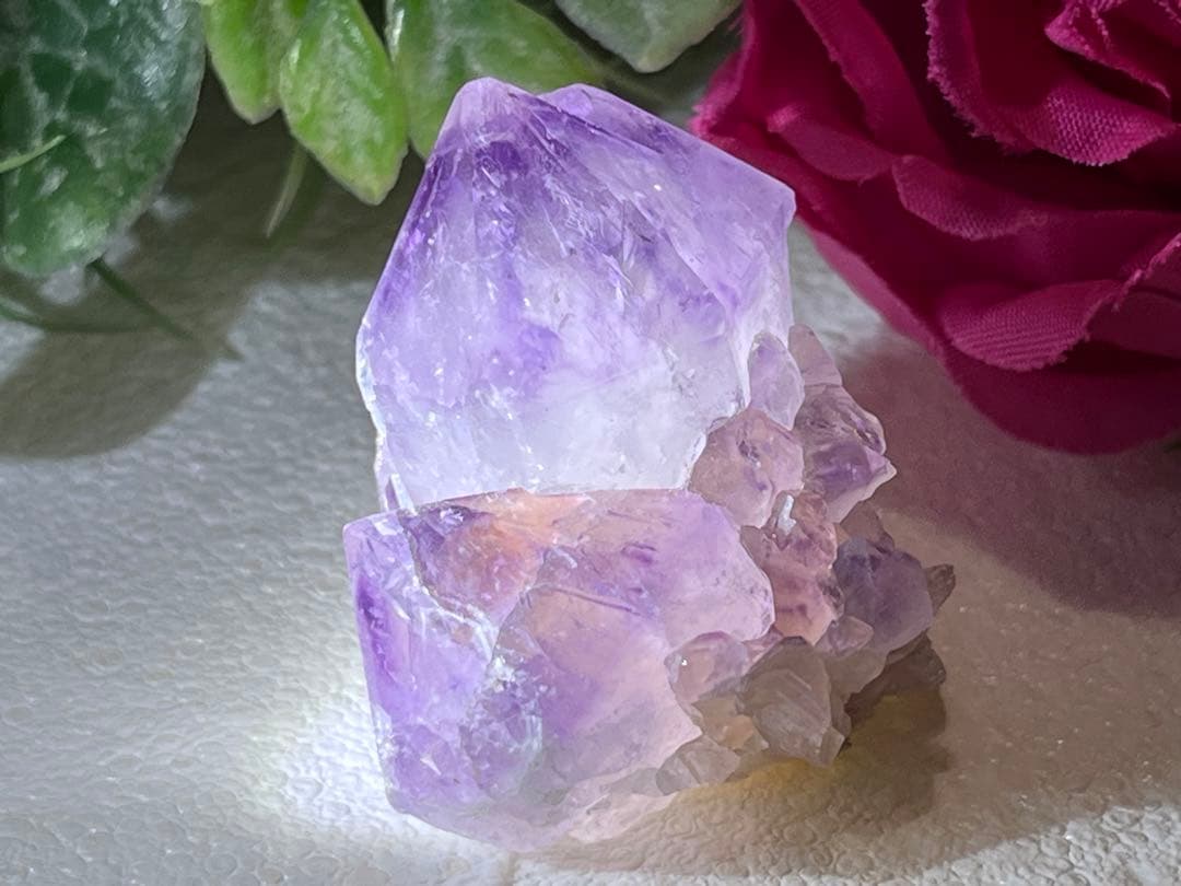 マルチターミネーション✨　精霊を呼ぶ石　カクタスアメジスト　サボテン水晶　原石