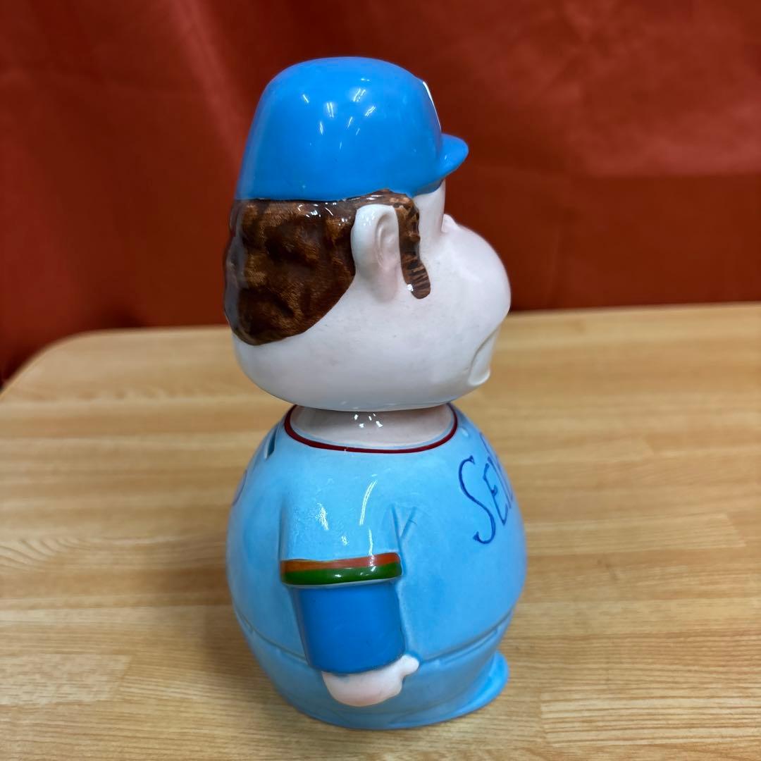 当時物 レトロ がんばれ タブチくん 首振り 陶器 貯金箱