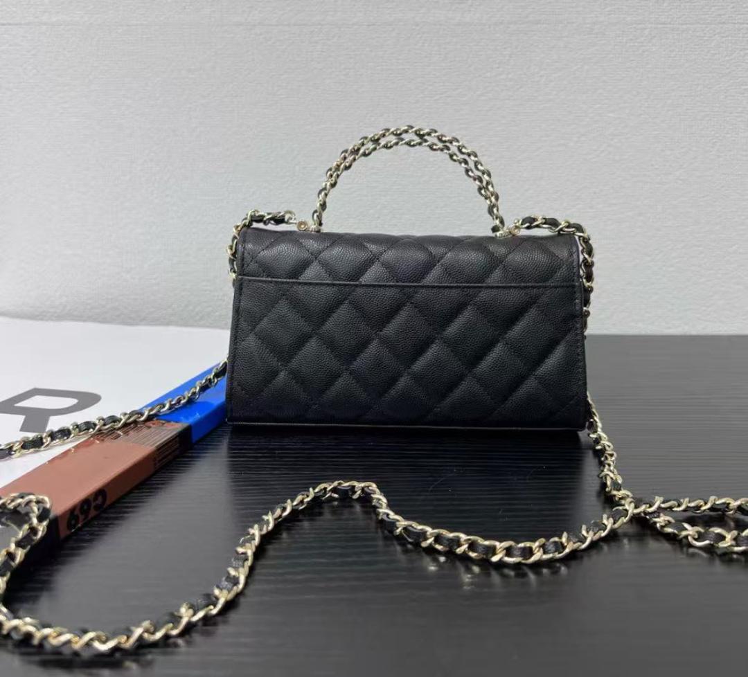 ❤️VIP顧客 非壳品 ブラック キルティングレザー ハンドバッグ