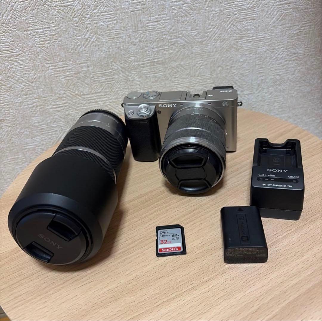 SONYα6000 レンズセットE18-55mm＋E55-210mm【激安】
