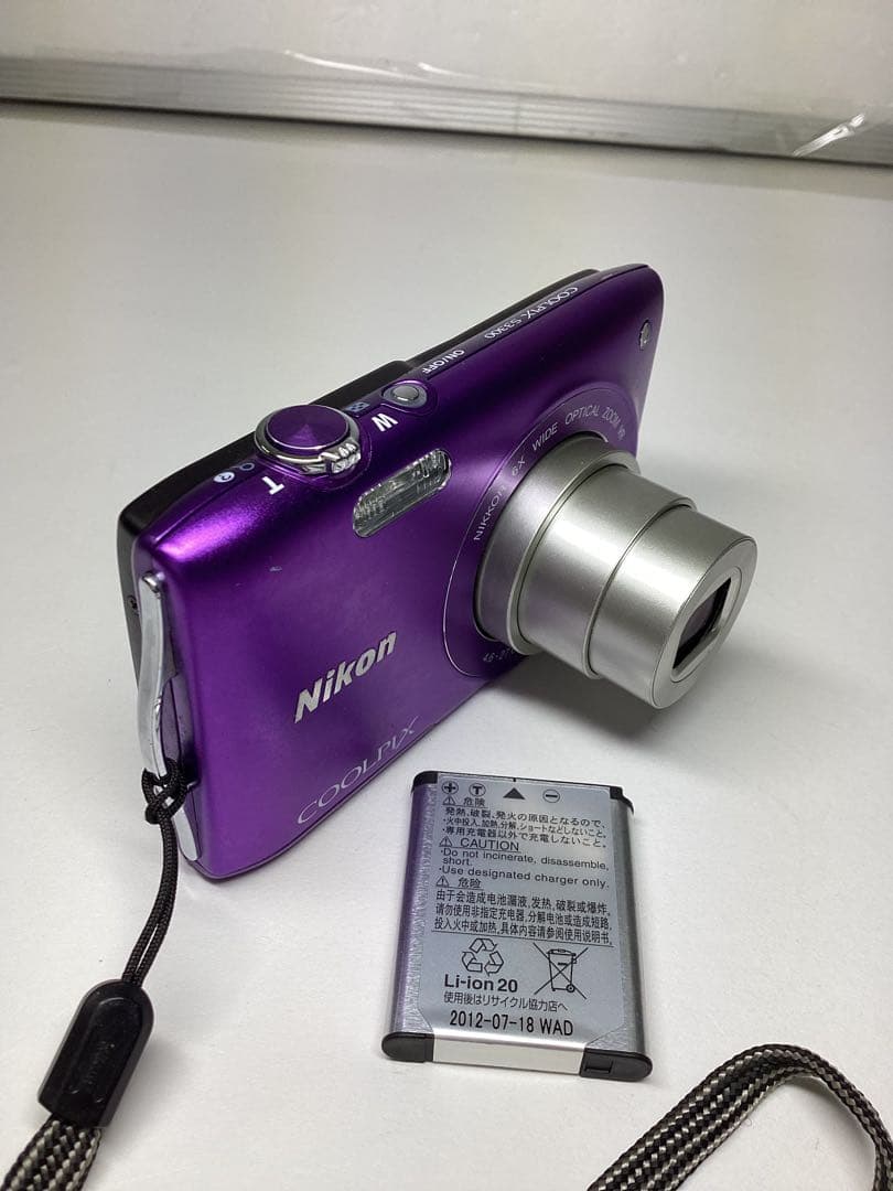 m*b様 ジャンク　Nikon COOLPIX S3300 パープル デジタルカ