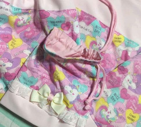 ユニコーン　レッスンバッグ　上履き入れ　体操着袋　給食袋　セット　女子