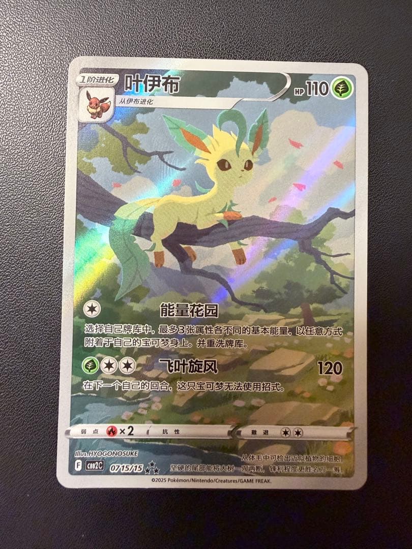 ポケモンカード　中国版　リーフィア　AR 宝石包　限定