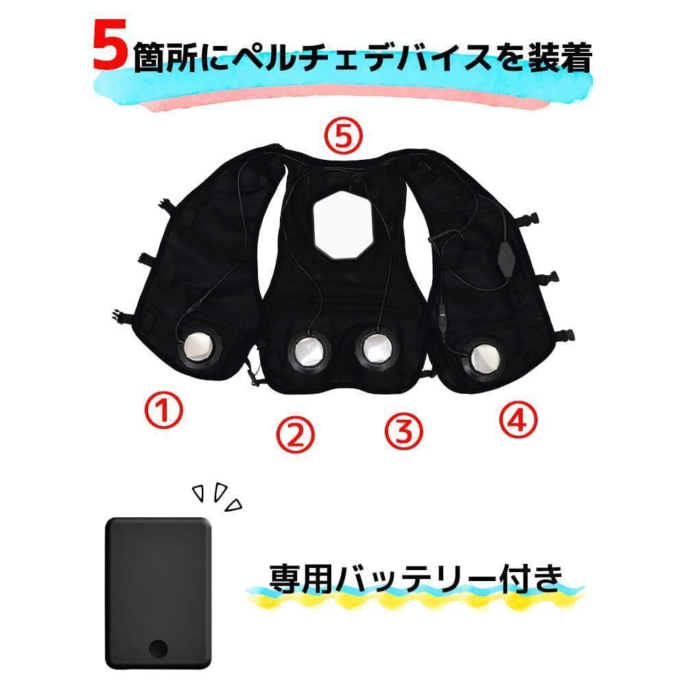 ワークマン　2025　＜新品＞ウィンドコア アイス×ヒーター ペルチェベスト