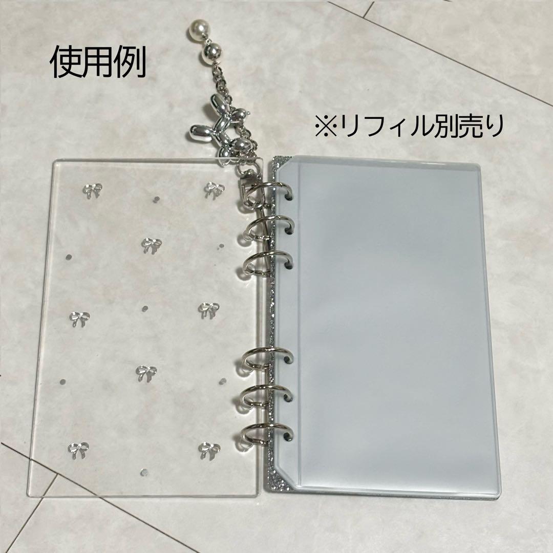 ✨はむこ✨A6 アクリルレジンバインダー　リング付き　韓国　貯金