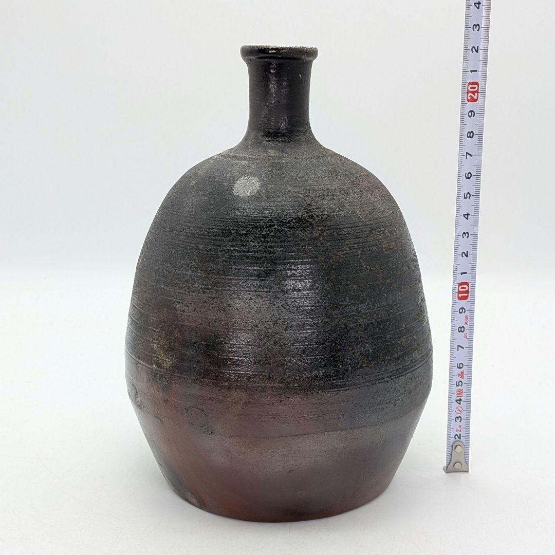 古備前写徳利花入 備前焼 花器 フラワーベース 花瓶 花生 一輪挿し 置物 在銘