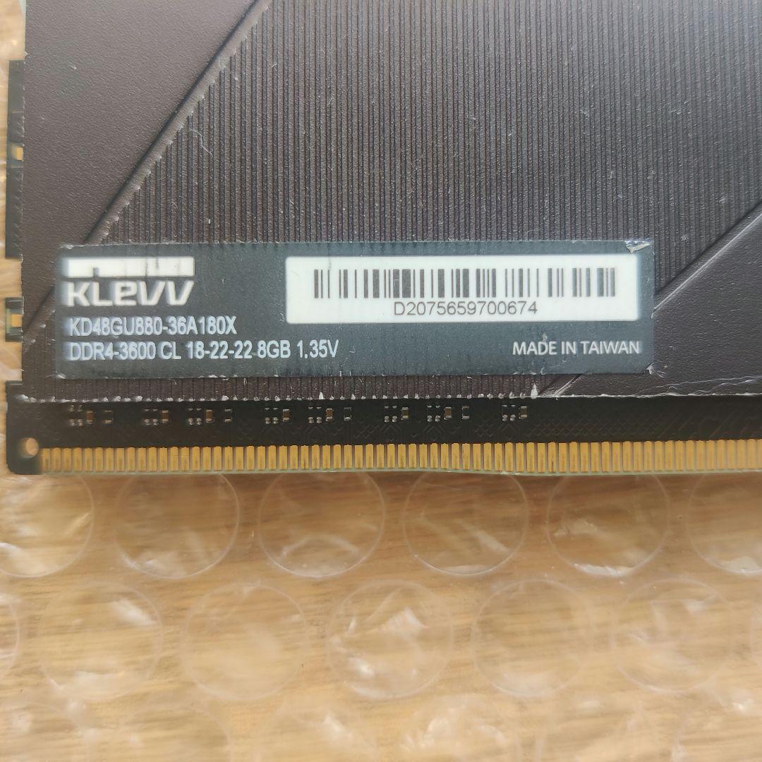 KLEVVメモリ DDR4 3600 8GBx2枚 SK hynix