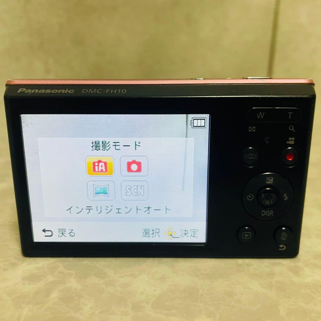 美品 Panasonic LUMIX DMC-FH10 ピンク SDカード付き