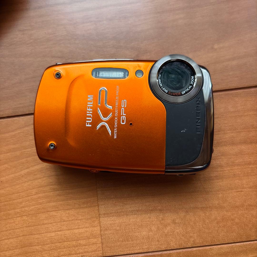 FUJIFILM XP GPS オレンジ色 デジタルカメラ