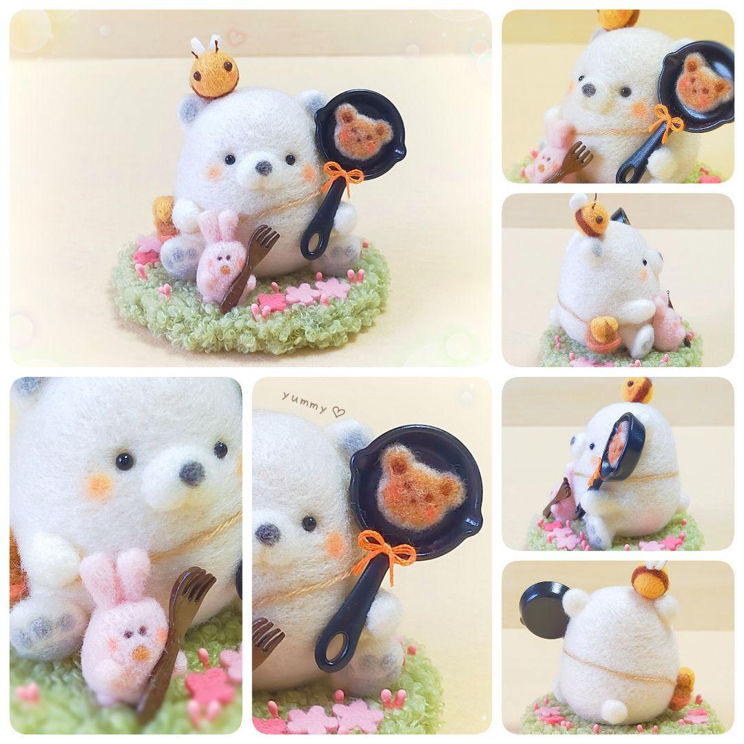 ✿ぽてくまさんとパンケーキ✿うさぎさん✿ハチさん✿