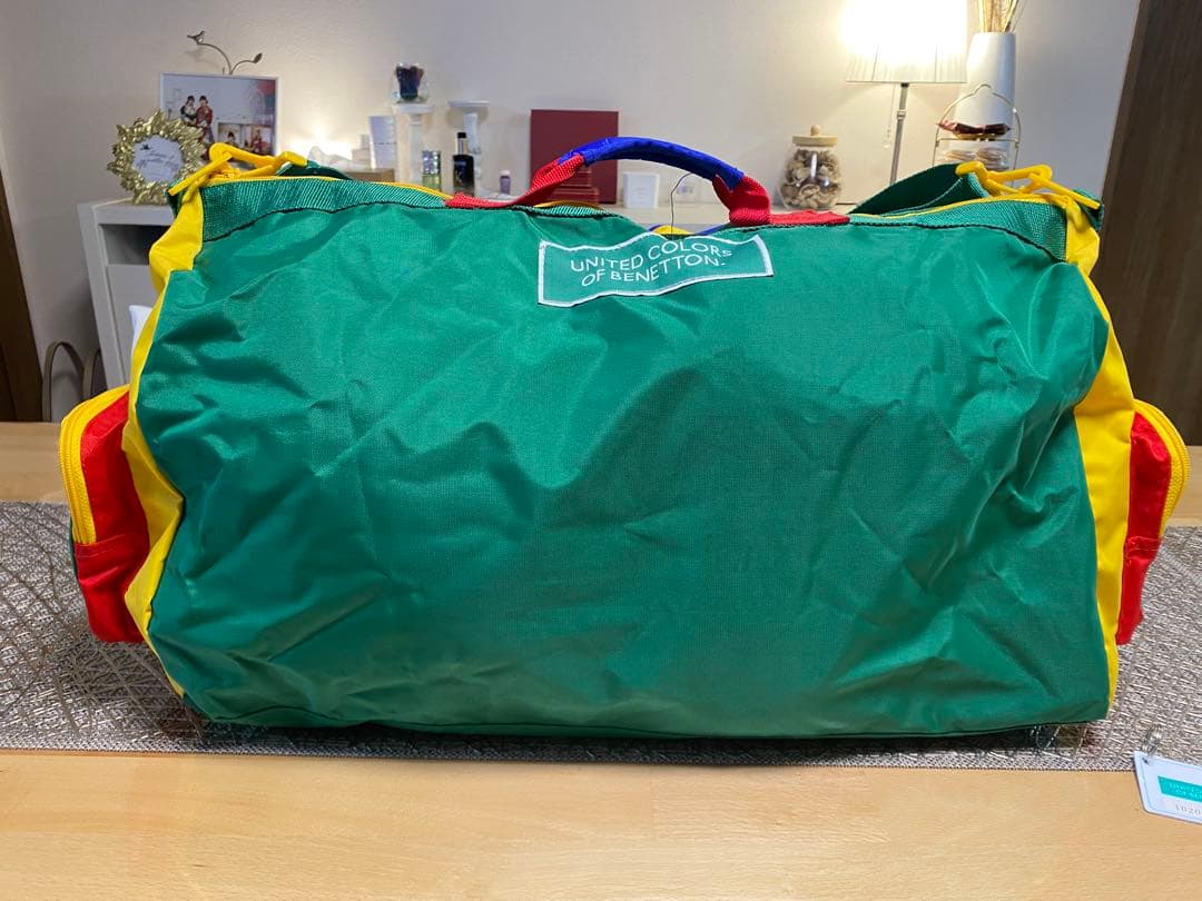 ベネトン BENETTON ボストンバッグ レア マルチカラー ダッフルバッグ