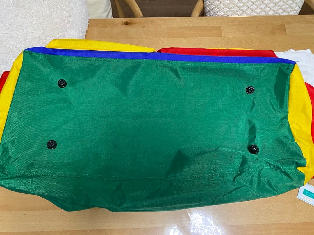 ベネトン BENETTON ボストンバッグ レア マルチカラー ダッフルバッグ