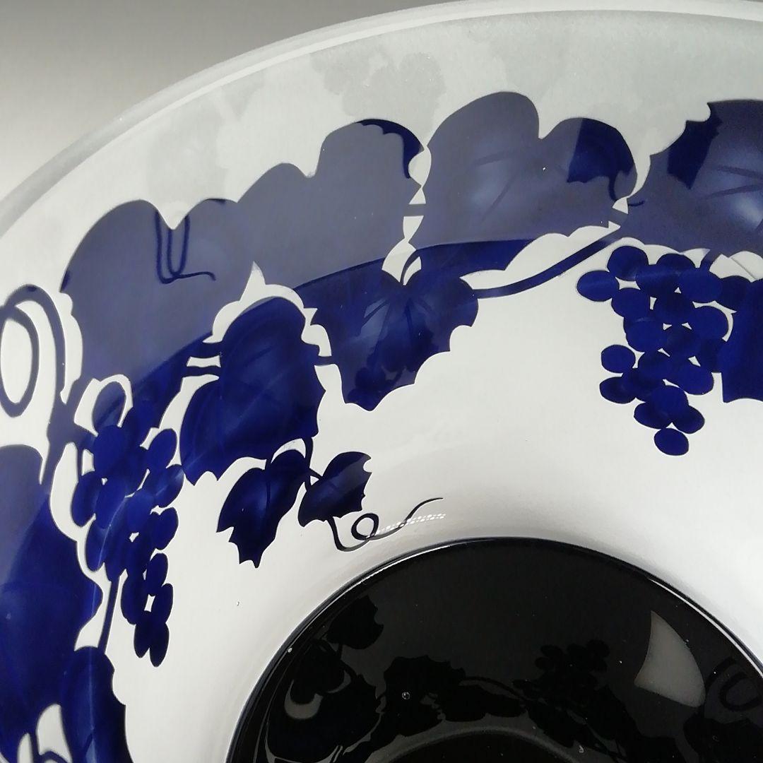 Ｗ３８２　水指　『義山　葡萄』『水崎長寿 造』　共箱　茶道具