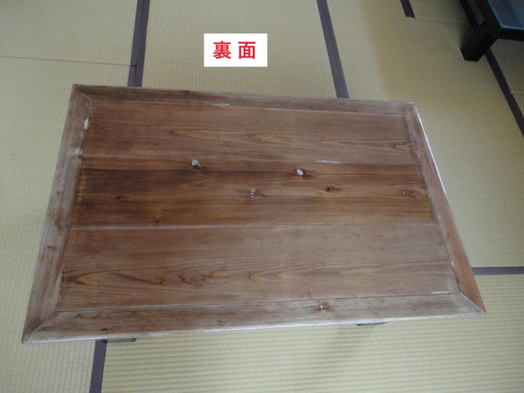 【江戸時代・本物木版画】北斎テーブル 1120×725×30　レジンテーブル天板