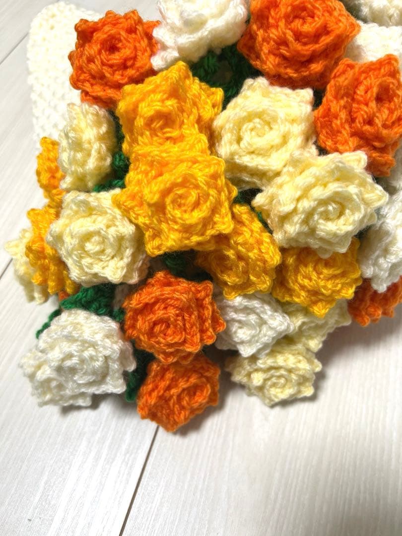 【値下げ】花束ブーケブランケット 薔薇４色