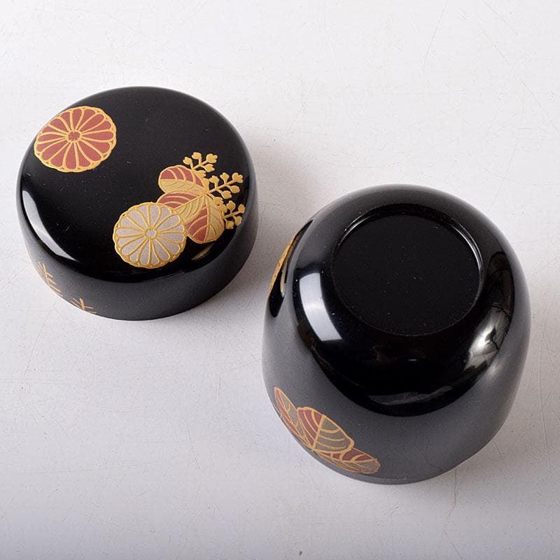 茶道具　和田寿峰作　高台寺蒔絵　中棗　共箱　V　8208
