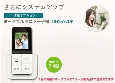 ワイヤレスドアホンDHS-SM2030セット