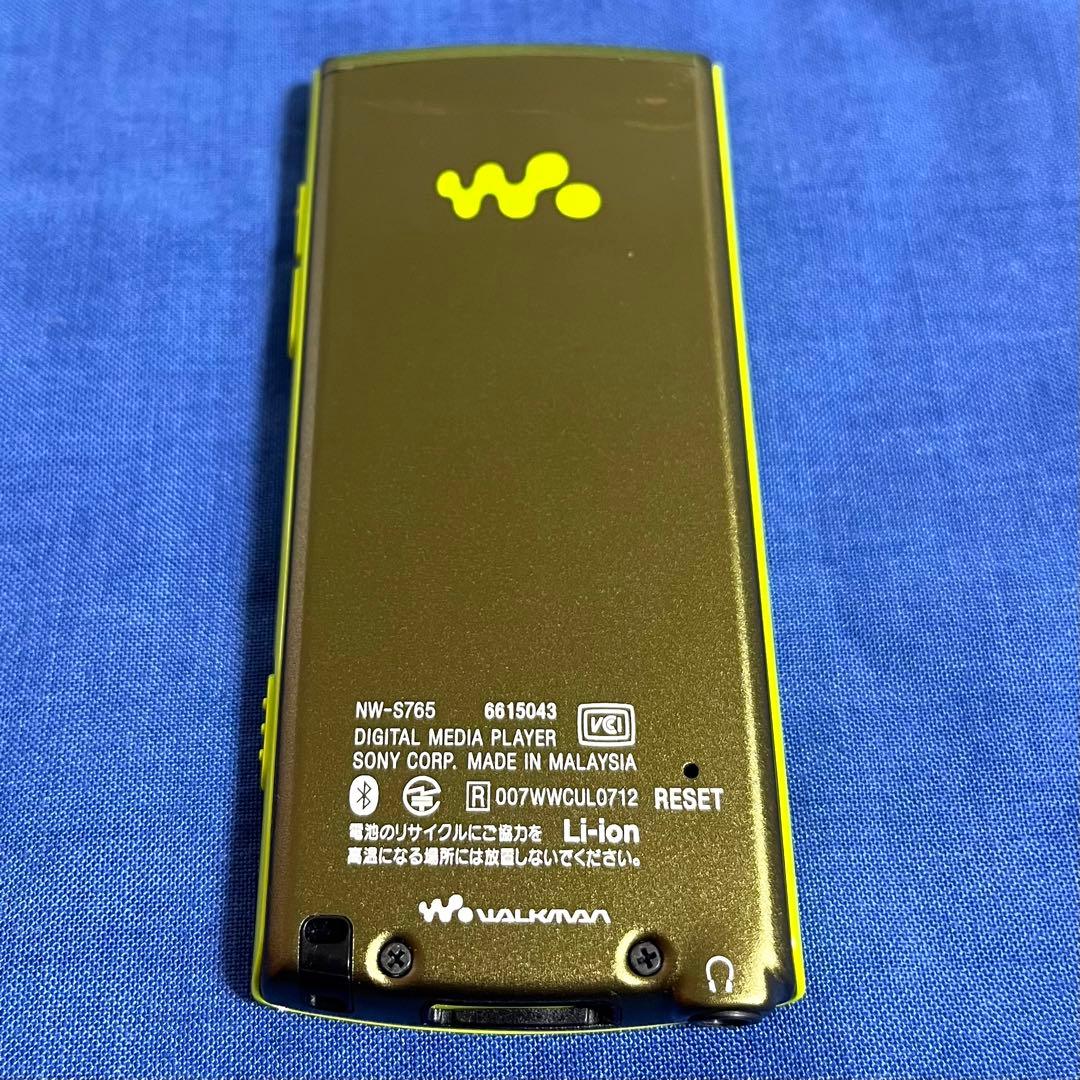 【状態良好】SONY ウォークマン　NW-S765 16GB ライム