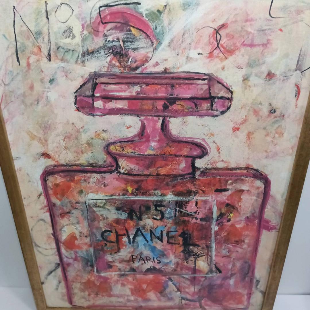 フランフラン SANDY WELCH 香水瓶 アートボード 絵画 パフューム