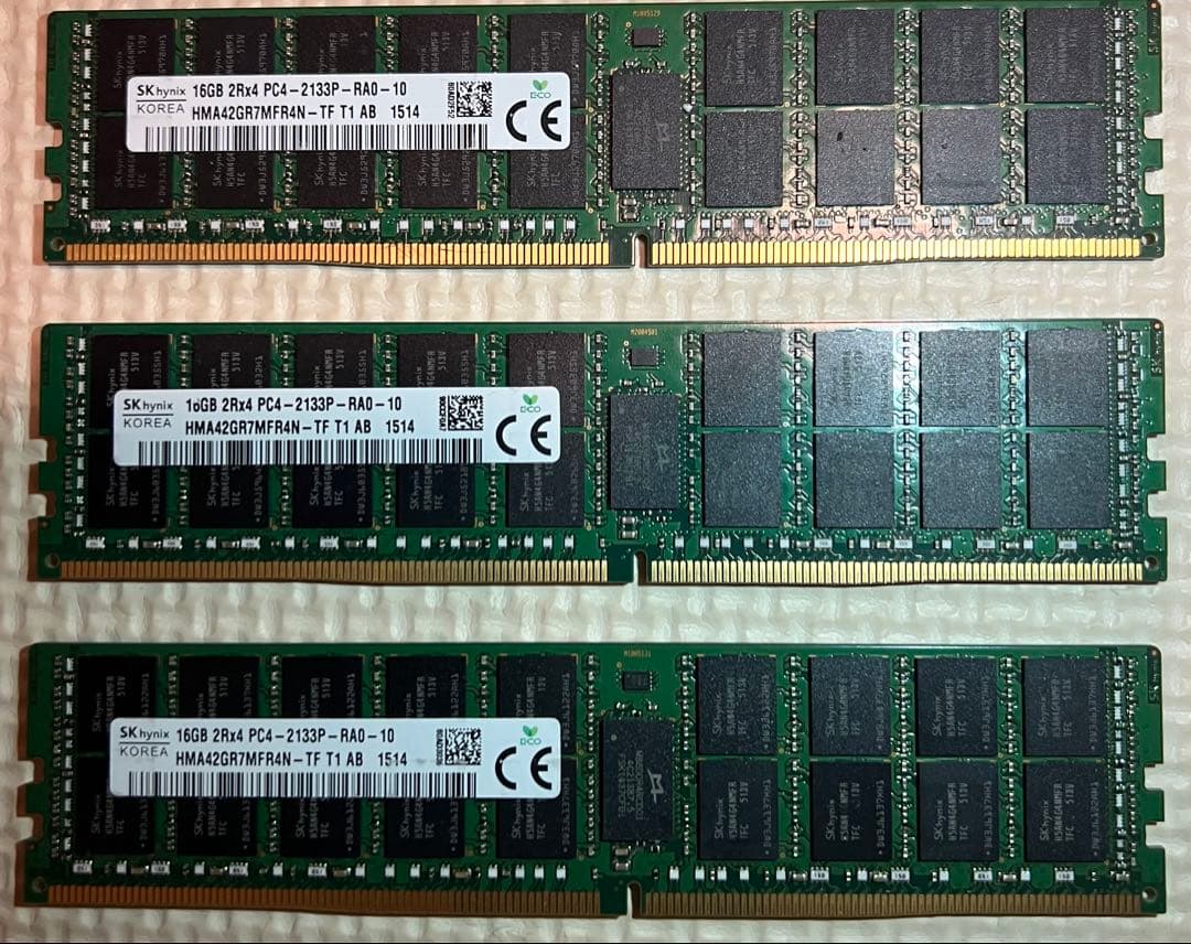SK hynix 16GB DDR4 メモリー 3枚48GB