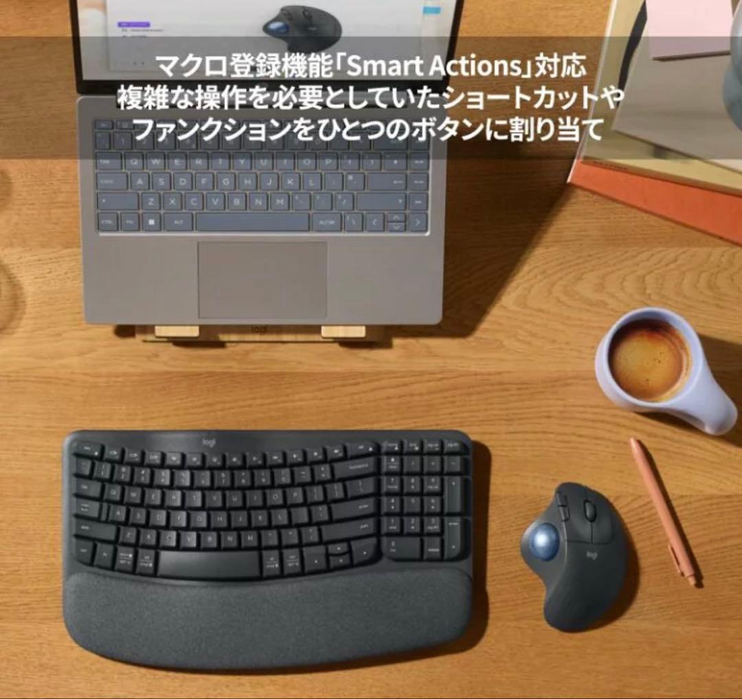【新品☆未使用】ロジクール ワイヤレスマウス トラックボール ERGO