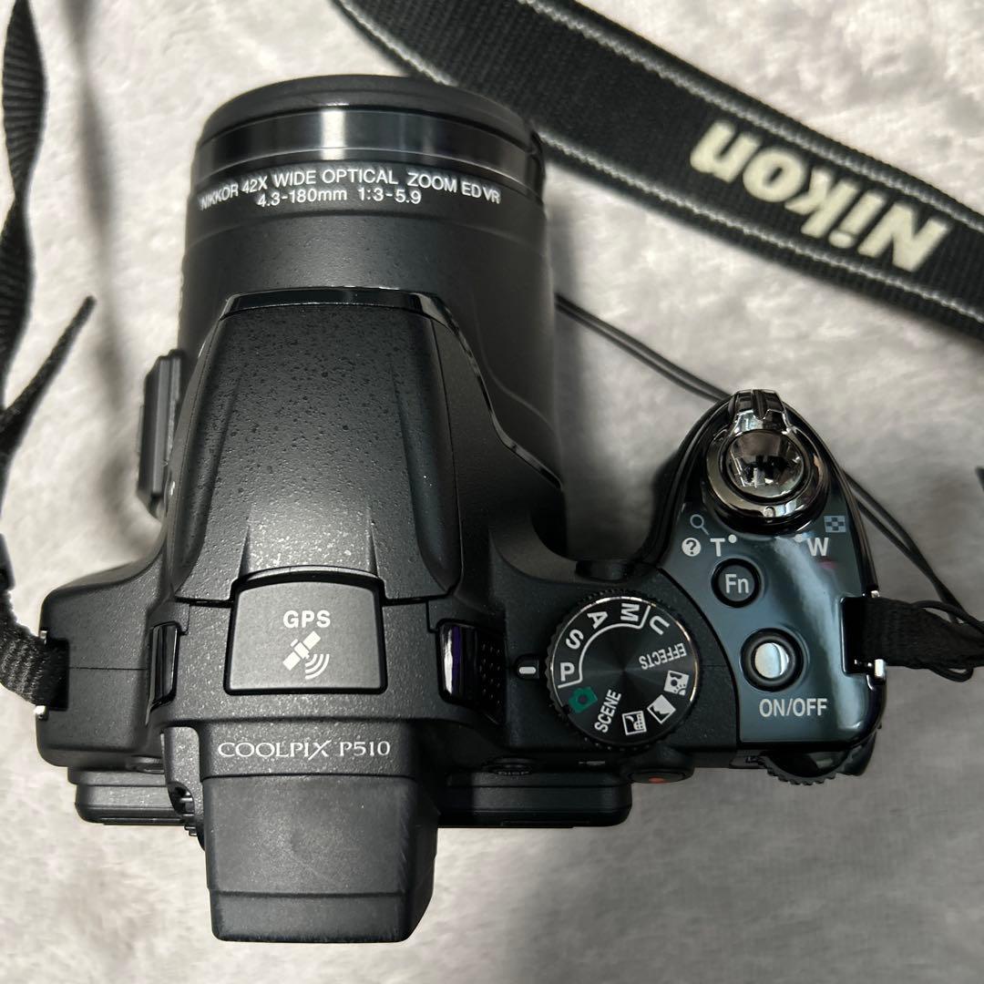 Nikon COOLPIX P510 デジタルカメラ　黒　レトロ　コンデジ