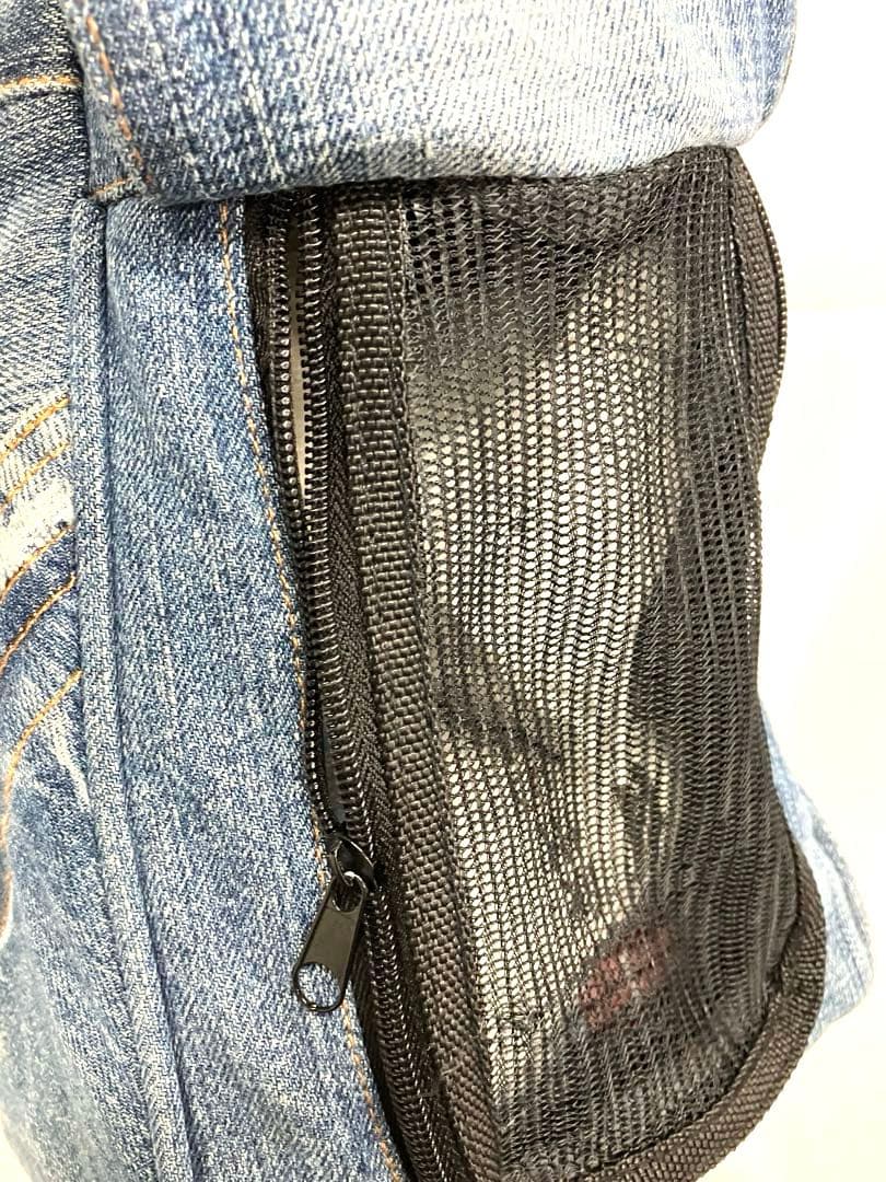 S1-68 美品 Ragstar デニムキャリーバッグ BOX型2way 1点物