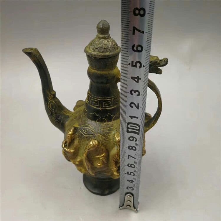 古玩蔵銅壺八仙壺置物