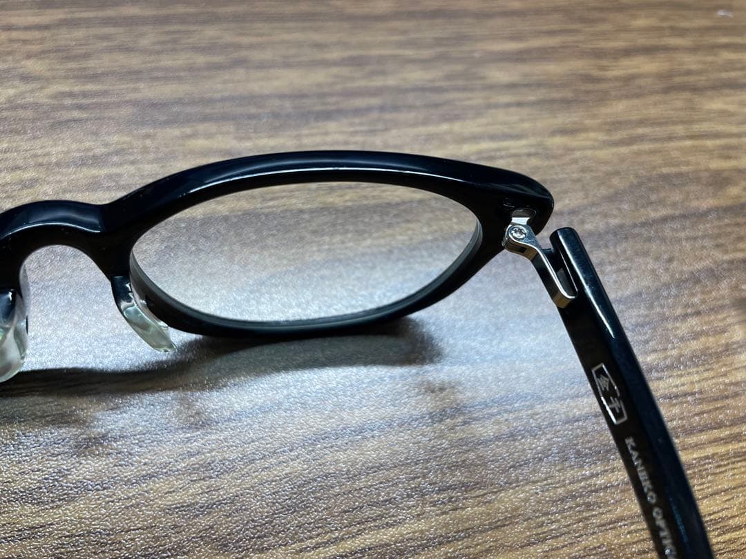 KANeko Optical 金子眼鏡 ブラック オーバル 度入り